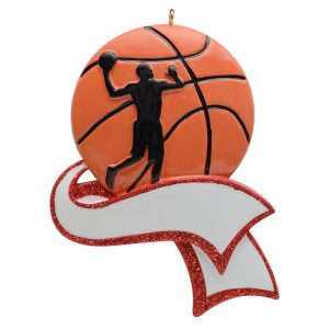 Maxora Basketball Man Personalized Ornament