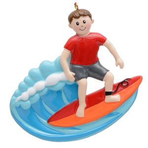 Maxora Surfing Personalized Ornament