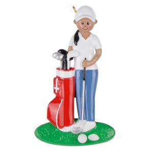 Maxora Golf Player Personalized Ornament Ethnic