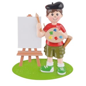 Maxora Personalized Ornament Artist Boy