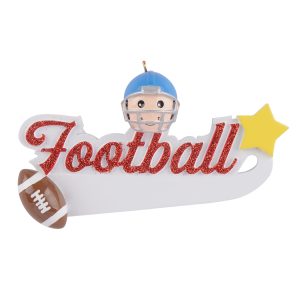 Maxora Personalized Ornament Football Boy