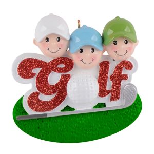 Maxora Personalized Ornament Golf Friend of 3