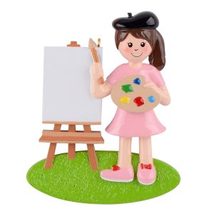 Maxora Personalized Ornament Artist Girl