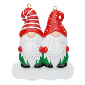 Maxora Personalized Elf Couple Ornament