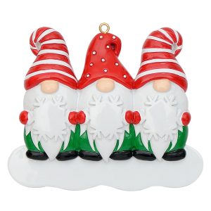 Maxora Personalized Elf Family Ornament Family 3