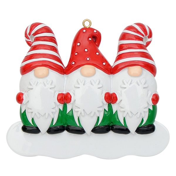 Maxora Personalized Elf Family Ornament Family 3