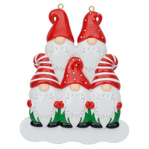 Maxora Personalized Elf Family Ornament Family 5