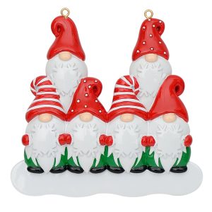 Maxora Personalized Elf Family Ornament Family 6