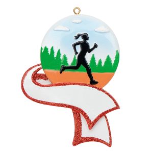 Maxora Personalized Sport Ornament Jogging Girl