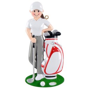 Maxora Personalized Sport Ornament Golf Girl