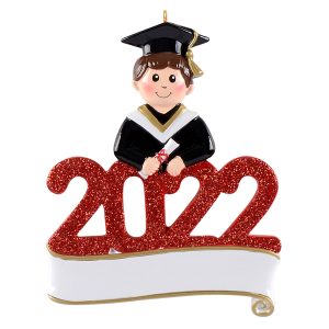 Maxora Personalized Ornament Graduate Boy 2022