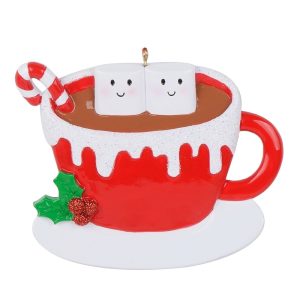 Maxora Marshmallow Mug Ornament Family of 2