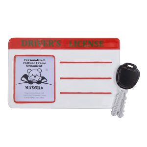 Maxora Personalized Ornament Driver's License Frame