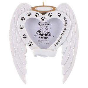 Maxora Personalized Ornament Dog Memory Photo Frame