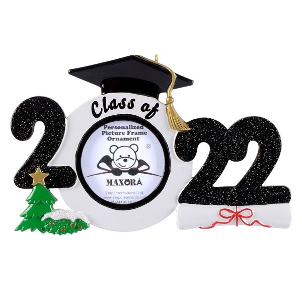 Maxora Personalized Ornament Graduate Photoframe 2022 Black