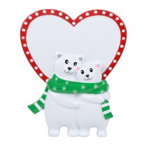 Maxora Polar Bear Couple Table Top Family of 2